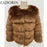 ZADORIN S-3XL Mink Coats Women Autumn Winter Top Fashion Pink FAUX Fur Coat Elegant Thick Warm Outerwear Fake Fur Woman Jacket - bankshayes40