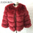 ZADORIN S-3XL Mink Coats Women Autumn Winter Top Fashion Pink FAUX Fur Coat Elegant Thick Warm Outerwear Fake Fur Woman Jacket - bankshayes40