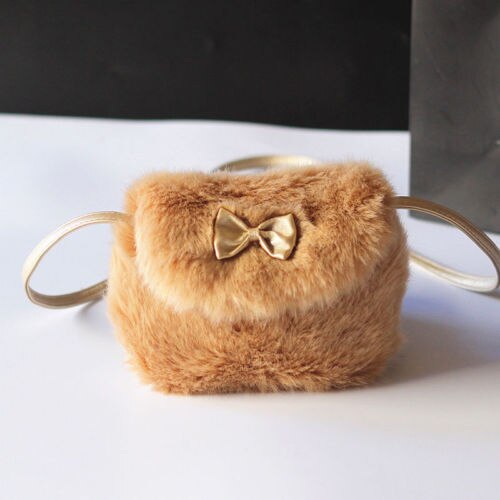 Bowknot Soft Mini Bag | Kids Fur Mini Bag | bankshayes40