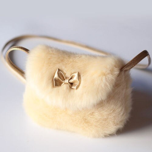 Bowknot Soft Mini Bag | Kids Fur Mini Bag | bankshayes40