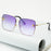 Lady Oversize Rimless Square Bee Sunglasses - bankshayes40