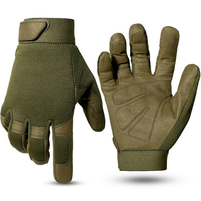 Multicam Outdoor Tactical Gloves Army Military Bicycle Airsoft Hiking Climbing Shooting Paintball Camo Sport Full Finger Glove - bankshayes40