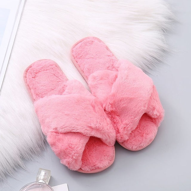 Faux Fur Fashion Warm Shoes - bankshayes40