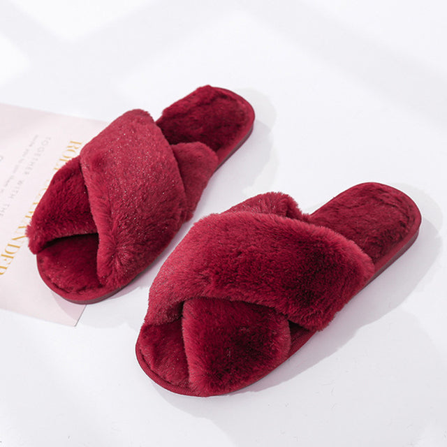 Faux Fur Fashion Warm Shoes - bankshayes40