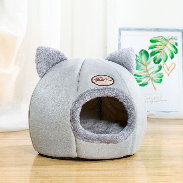New Deep Sleep Comfort In Winter Cat Bed Iittle Mat Basket Small Dog House Products Pets Tent Cozy Cave Nest Indoor Cama Gato - bankshayes40