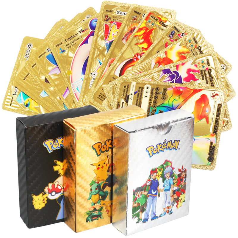 Pokemon Cards Metal Gold Vmax GX Energy - bankshayes40