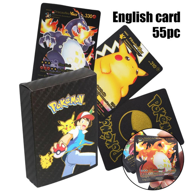 Pokemon Cards Metal Gold Vmax GX Energy - bankshayes40