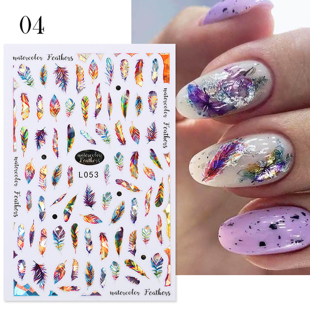 Nail Stickers Black Heart Love - bankshayes40