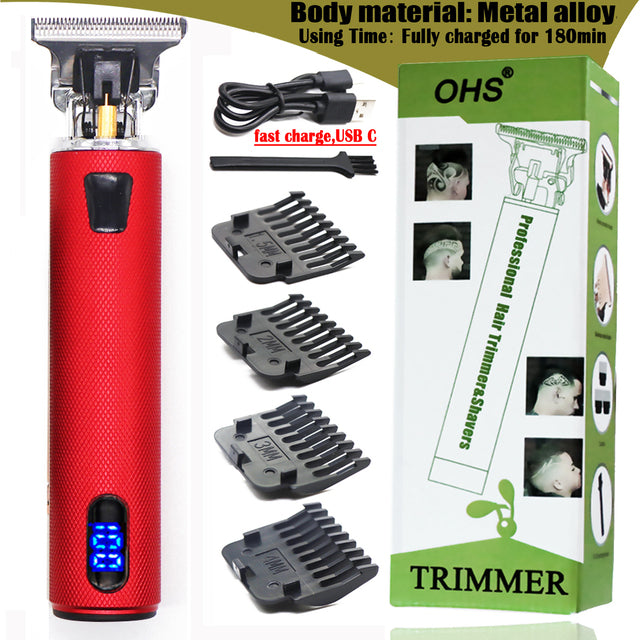 Professional LCD Display Electric Hair Clipper - bankshayes40