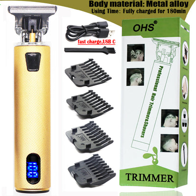 Professional LCD Display Electric Hair Clipper - bankshayes40