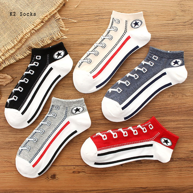 fashion short print socks