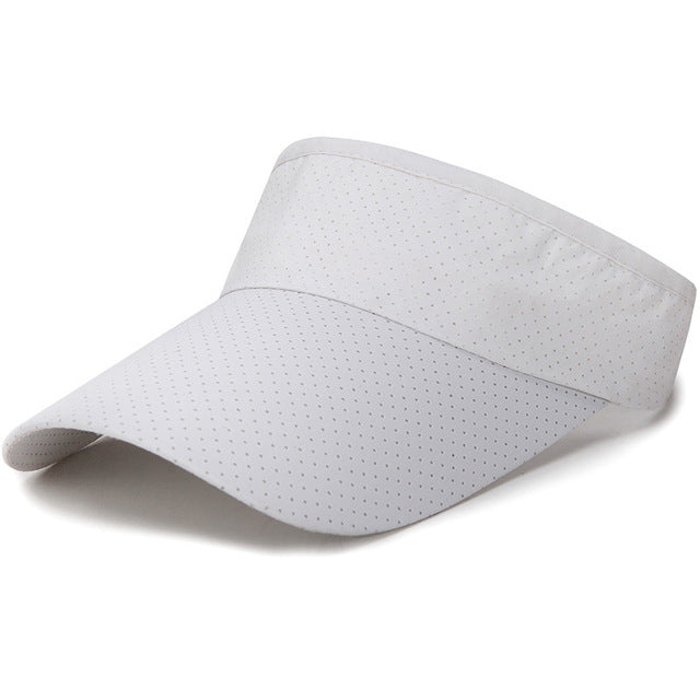 Summer Breathable Air Sun Hats Men Women Adjustable Visor UV Protection Top Empty Solid Sports Tennis Golf Running Sunscreen Cap - bankshayes40